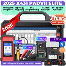 LAUNCH X431 PAD VII Pad7 Pro Car Diagnostic Scanner J2534 Key Programming Coding