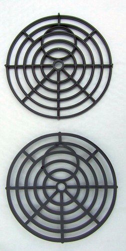 Black round inch - round, drain