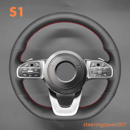 Genuine leather steering - leather,