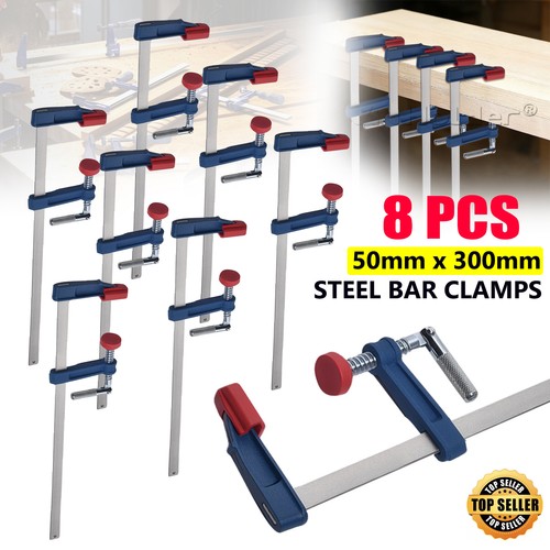 8pc metal clamps x - clamps,
