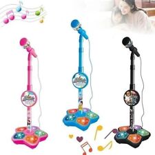 Microphone and Stand Childrens Karaoke Machine with Lights for Kids New