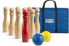 20cm Wooden Skittles Bowling