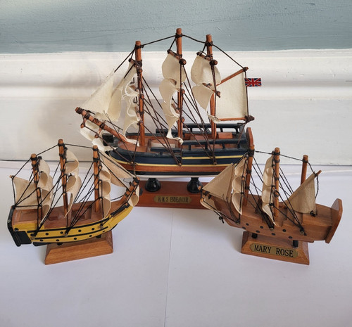 Wooden model sailing ships - 3,