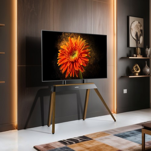 Modern stand walnut legs - modern, tv