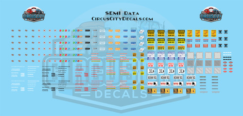 Semi tractor data scale - tractor,
