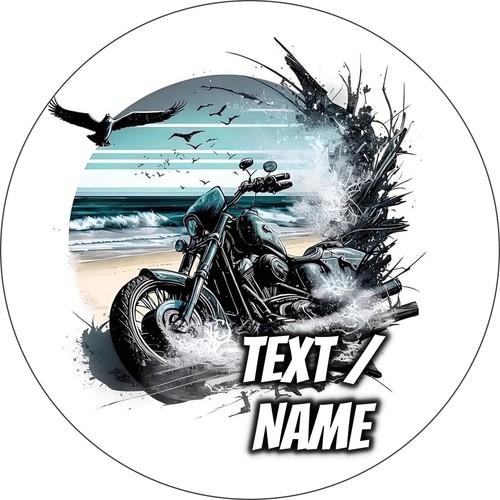 Motorbike cake topper - cake,