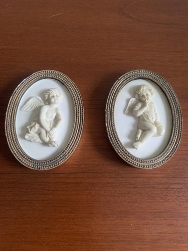 Vintage cherub angel - vintage, wall
