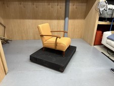 Stunning Parker Knoll Mid Century Chair In Tangerine Camera Wool Fabric