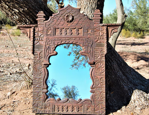 Rare moroccan wall - mirror, –