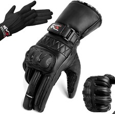 EVO WINTER MOTORBIKE MOTORCYCLE LEATHER GLOVES WATERPROOF WINDPROOF INNER GLOVE