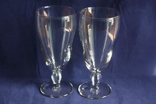 Pair of Clear Milkshake Glasses Ice Cream Sundae Knickerbocker Glory