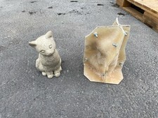 Latex And Fibreglass Mould To Make A Sitting Cat
