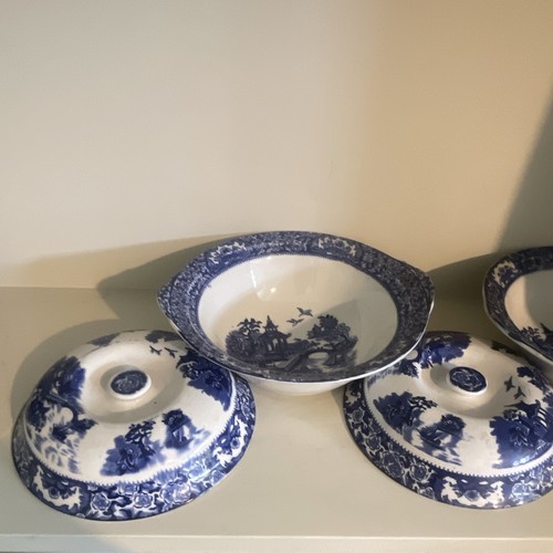 Blue and white vintage - vintage, olde