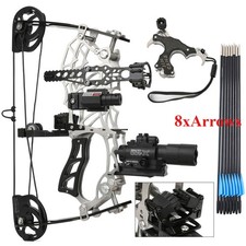 Compound Bow 15-32lb Archery Arrow Set Right & Left Hand Adults Hunting Target