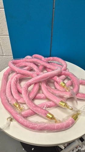 Pack pink velvet - 4, stanchion