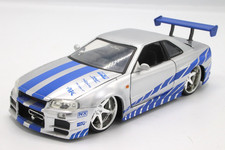 Jada Toys Fast & Furious 1/24 Nissan Skyline GT-R R34 Loose Diecast Model Car