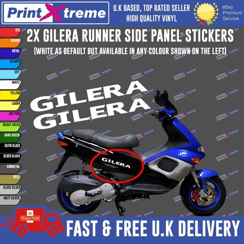 Gilera runner stickers - gilera, x2