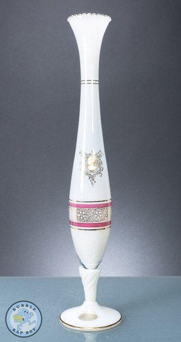 Murano opaline glass vase - opaline, with