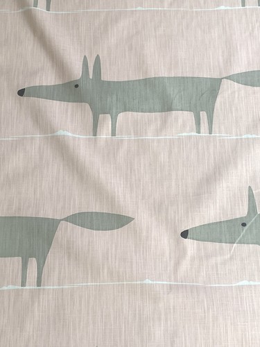 Harlequin fox curtain - harlequin,