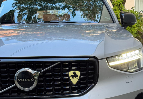 Funny volvo moose badge emblem - funny,