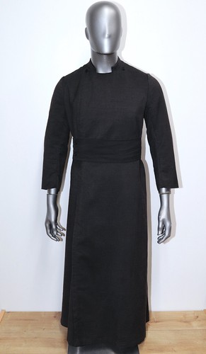 Vintage black wool - black,