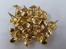 UPHOLSTERY NAILS TACKS BRASS