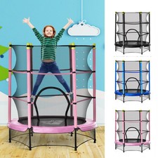 4.6FT Kids Trampoline with Safety Enclosure, for Ages 3-10 Years