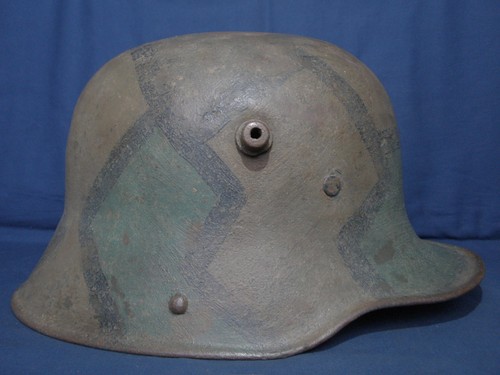 Ww1 german camo helmet - ww1,
