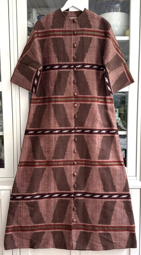 Vintage thai ikat silk aztec - vintage,