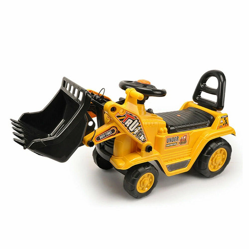 Kids ride construction - on,