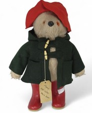 Vintage Paddington Bear Gabrielle Designs 1974 Red Hat Red Wellies Navy Jacket