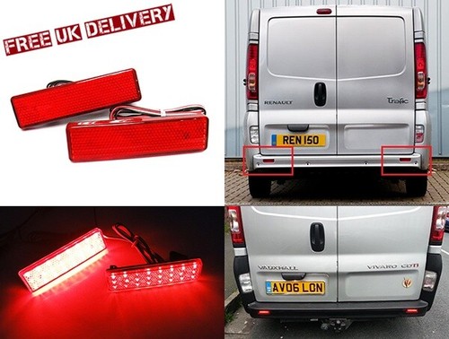 Red bumper reflector led - reflector,