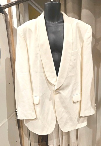Ivory wool dinner jacket 44l - dinner,