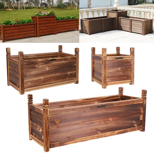 Xlarge wooden trough garden - xlarge,