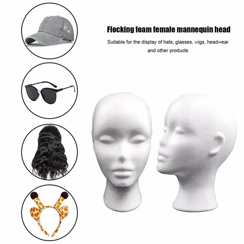 Polystyrene foam head dummy - head,