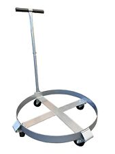 Drum Dolly with Handle & 4 Casters  205 Litres / 55 Gallon warehouse oil drums