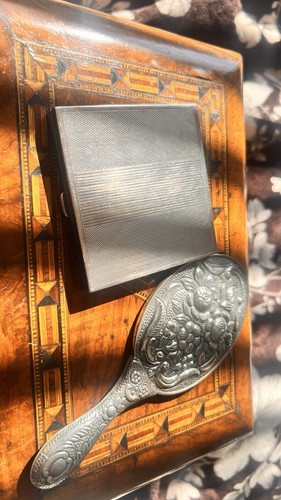 Vintage vanity set silver - set,