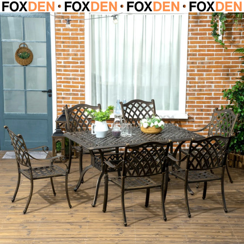 7pcs cast aluminium garden - aluminium,