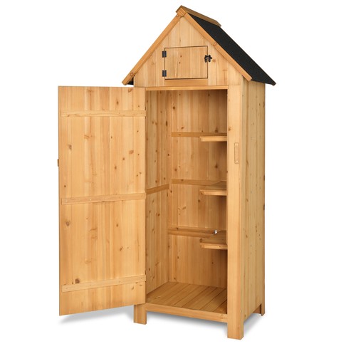 Wooden garden storage shed - storage,