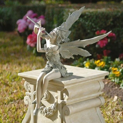 Flower fairy resin statue - flower,