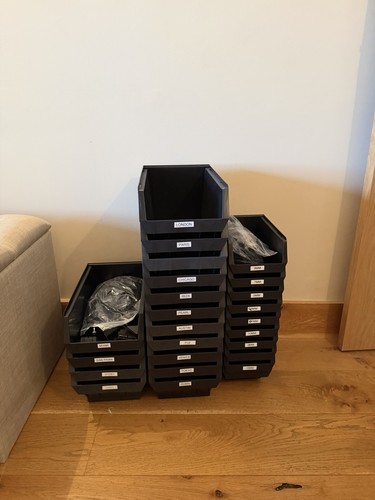 Plastic nestable pick bins - nestable,
