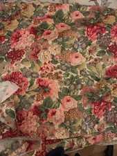Vintage Fabric Panel Cotton Sanderson Rose & Peony Pattern