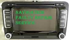 VW SKODA SEAT RADIO RNS 510 HEAD UNIT NO POWER NO DISPLAY REPAIR SERVICE