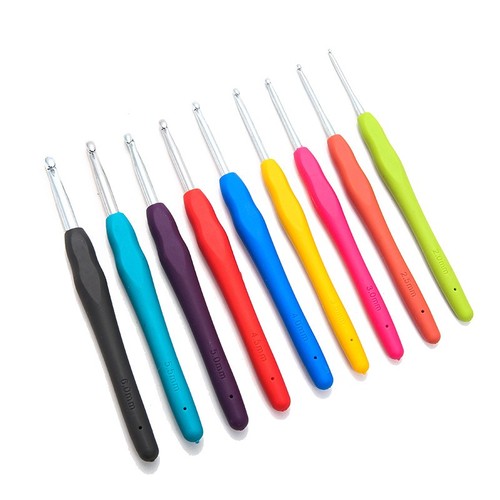 Crochet hook set 9pc soft - set, grip
