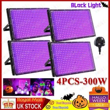 4X 300W LED UV Stage Blacklight Ultraviolet Light Disco Halloween Party Lighting