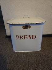 Vintage Large Enamel Bread Bin
