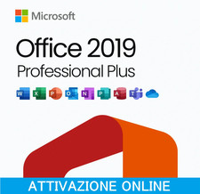 OFFICE 2019 PRO PLUS LICENZA ORIGINALE A VITA FATTURA GARANZIA (ATT. ONLINE)