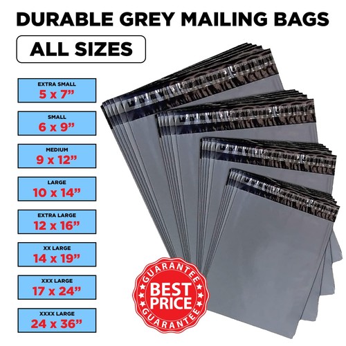 Postal grey mailing bags - grey,