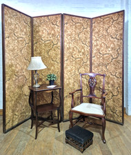 Antique oak privacy screen /