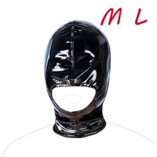 M/L Wet Look Bondage Hood Head